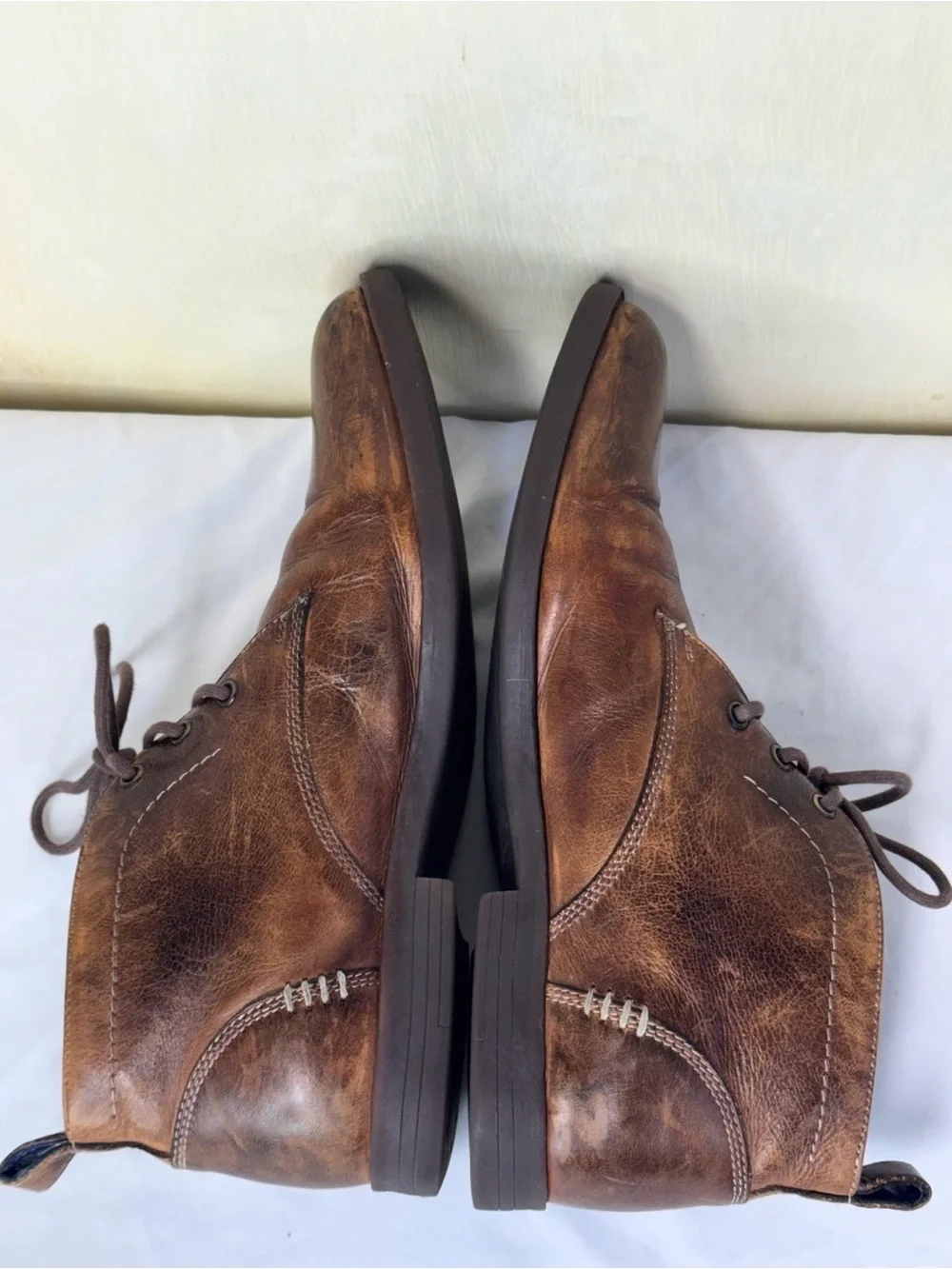 Bed Stu Illiad Lace Up Chukka Boots Mens Size US 11 Brown Leather